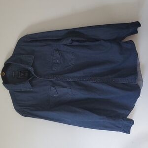 Guess Men's Denim Long Sleeve Button up shirt sz Large
